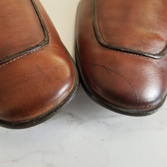 Magnanni Ramiro Brown Leather Penny Loafers Dress Shoes Men's Slip On - Picture 3 of 13